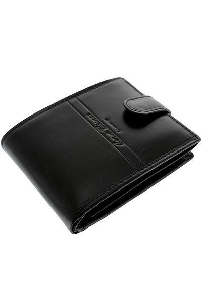 GiftExpress Corvo Luxury Black Leather Men's Wallet