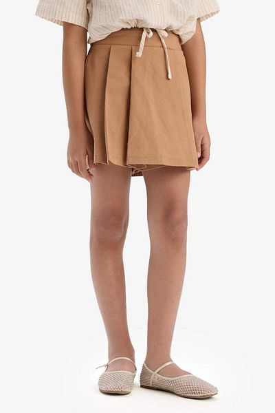 DeFacto Girl's Gabardine Pleated Shorts Skirt E2648A825Sm