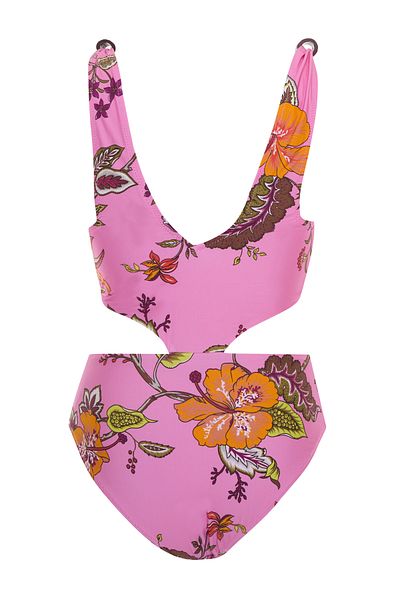 AQUELLA Patterned Knot Detail Swimsuit