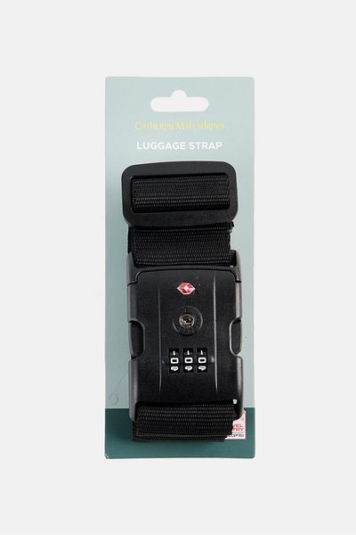 Catherine Malandrino Luggage Strap With Tsa Lock 5 X 190 Cm, Black