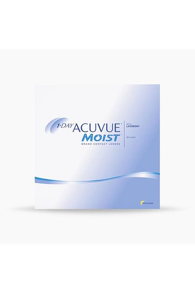 ACUVUE 1-DAY Moist Contact Lenses - Pack of 30 - (-2.5 Power)