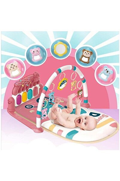 Yelajoy Baby Play Mat, With 5 Baby Learn Sensory Toys, Music and Lights, Perfect for Newborn Child Gifts