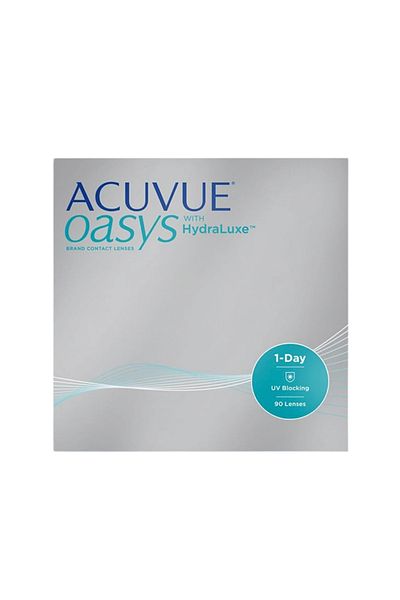 ACUVUE 1-Day Oasys Clear Contact Lenses with Hydraclear - Pack of 90 - (-0.75 Power)
