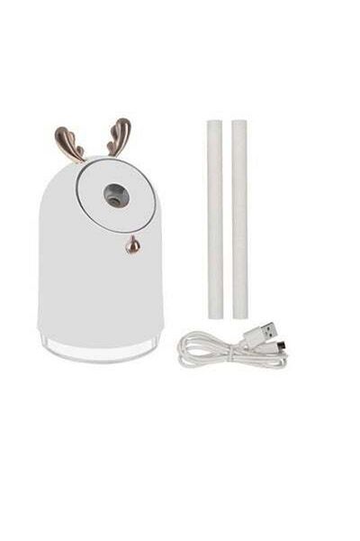 HALAMODO Round Cute Deer Mini USB Humidifier White/Gold 220ml