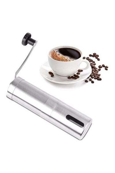 HALAMODO Manual Coffee Grinder silver 0.2Liters