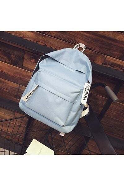 HALAMODO Adjustable Straps Backpack Blue