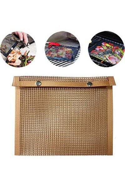 HALAMODO Barbecue Heat Resistant Non-Stick Grilling Mesh BBQ Baking Bag Multi...