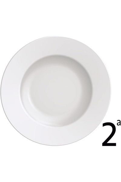 TRAMONTINA Since 1911, Made In Brazil - 21cm Porcelain White Dessert Plate
