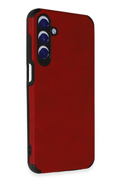NewFace Samsung Galaxy A25 5g Case Loop Leather Silicone - Red Drstr