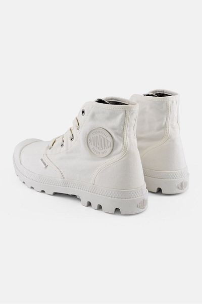 Palladium Women Pampa Hi Lace Up Closed Toe High Cut Boots, White