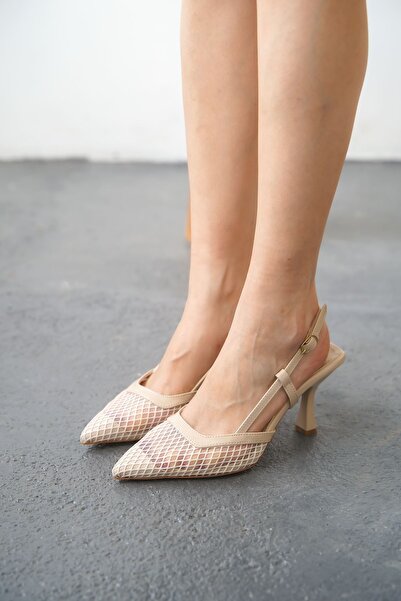 MODAADAM Pantofi cu toc Dveyn Mesh pentru femei - piele