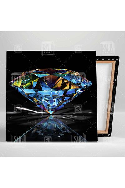 SML TABLO Macro Shot Diamond Shining Lights Decorare Pătrat Canvas Painting