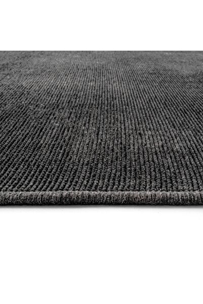 KilimistA Troy Washable Non-Slip, Cotton Woven, Living Room & Kitchen & Dining Room Rug Runner Ty101-Anthracite