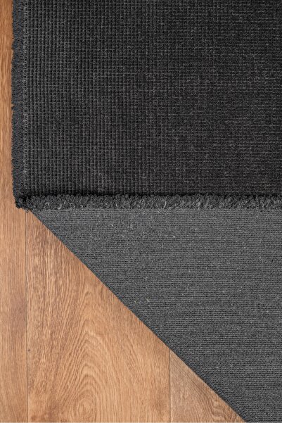 KilimistA Troy Washable Non-Slip, Cotton Woven, Living Room & Kitchen & Dining Room Rug Runner Ty101-Anthracite