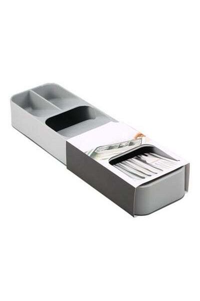 HALAMODO Tableware Storage Box Kitchen Drawer Storage Box Tray for Cutlery Soup Spoon Knife and Fork Partitio