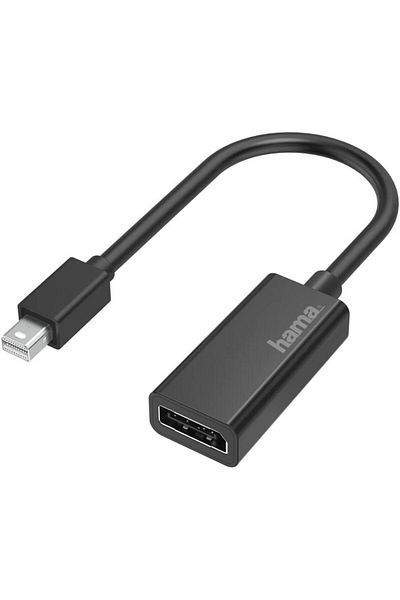 Hama 200331 محول فيديو فائق الدقة 4K مع قابس منفذ Mini Display Port ومقبس منفذ DisplayPort