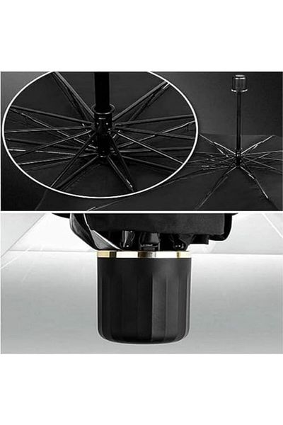 Generic Car Windshield Sun Shade Umbrella Foldable UV Sunshade Cover with Leather Storage Pocket (140×80 cm)