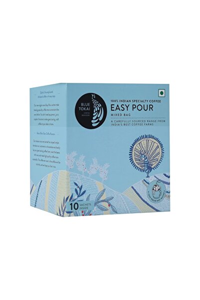 Blue Tokai أكياس قهوة بالتنقيط | عبوة من ١٠ أنواع محمصة متنوعة | ١٠٠٪ أرابيكا | سهلة التحضير | ١١٠ غرام