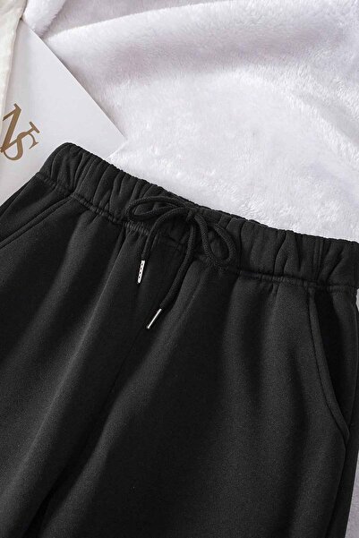 Merry See Φούτερ Jogger από ελαστικό πόδι με ψηλή μέση και υφασμάτινο ράστερ