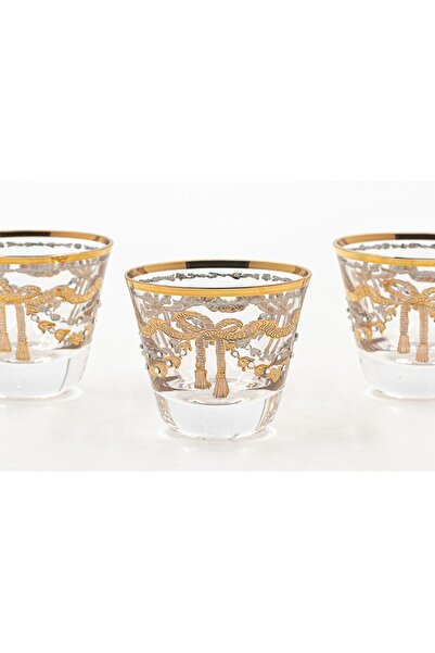 Dania Saudi Turkish Crystal Coffee Cup Set Beautifully Laser Engraved in Gold and Silver 12 Cups