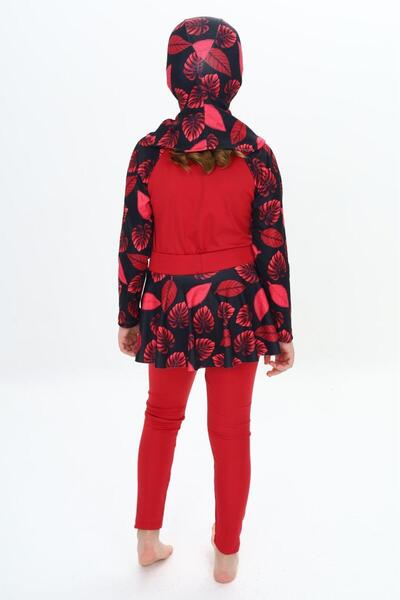 Ysferbutik Girl's Swimsuit with Hijab Waiter Size