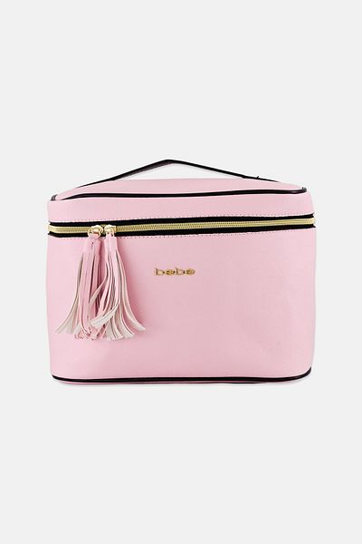 Bebe Women Brand Logo Cosmetic Bag, Pink