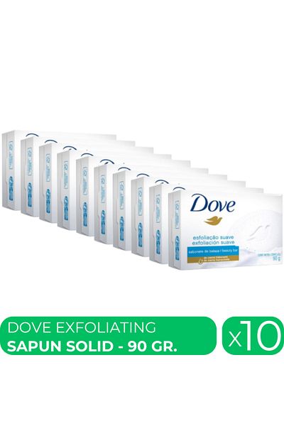 Dove Gentle Exfoliating, sapun solid hidratant, 10 buc x 90 gr.