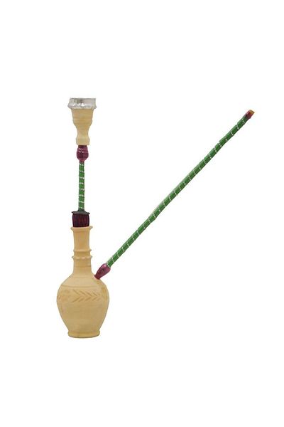 kraft shisha وعاء فخاري كامل مزخرف - مصنوع يدويًا