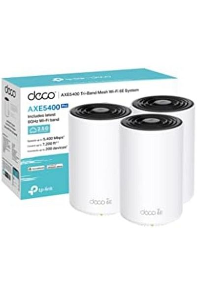 TP-LINK Deco XE75 Pro AXE5400 Whole Home Tri-Band Mesh Wi-Fi 6E System