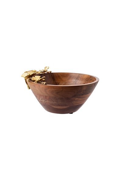 Dania Round wooden fruit plate, size 25 cm