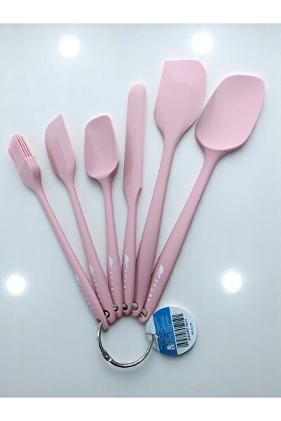 IVORY 6 Parça Silikon Set Büyük Boy Pudra Pembe 26 CM
