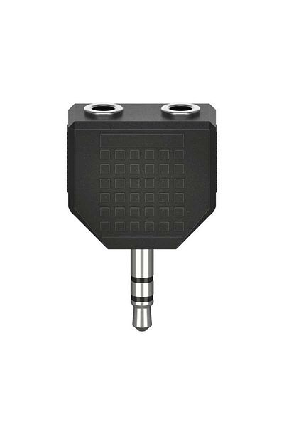 Hama Audio Adapter, 3.5 mm Jack Plug – 2 x 3.5 mm Jack Socket, Stereo | 205191
