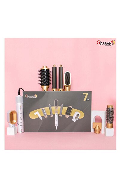 Gjarrah مجفف شعر متطور مكون من 7 قطع - تصفيف شعر مبتكر مع 12 إعدادًا وميزة ال...