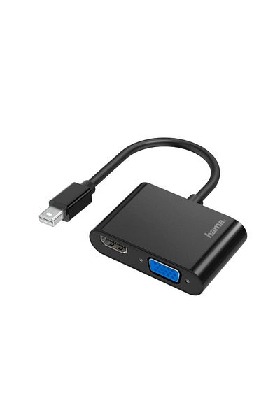 Hama VIDEO ADAPTER, 2IN1, MINI DISPLAYPORT PLUG - VGA & HDMI SOCKET,ULitresA-HD 4K