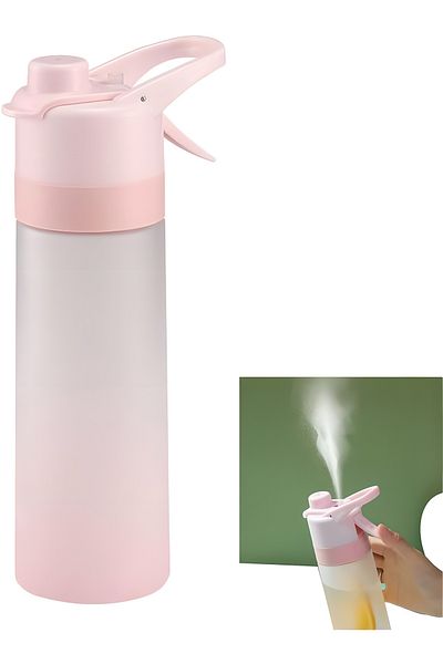 COOYA 22oz/ 650ml Sports Water Bottle, Reusable Multifunctional with Mist Hydration