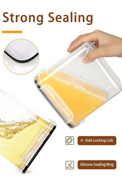COOYA 28 PCS Kitchen Storage Containers, Airtight Food Storage Containers with Labels and Spoon