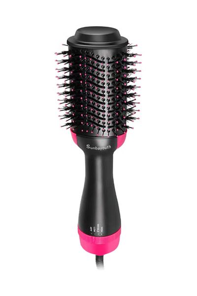 Primo Plus One Step Hair Dryer And Styler Brush Comb Black/Pink