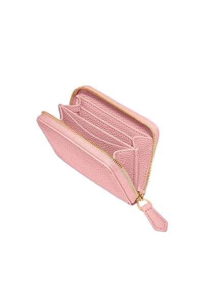 Mini and Kids Mini & Kids Zippered Leather Wallet - Pink