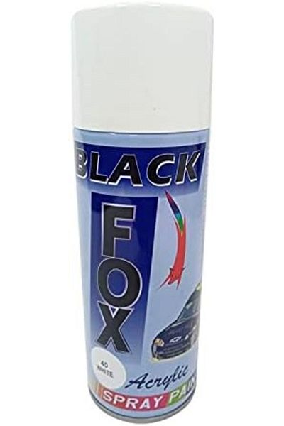 BLACKFOX White Color Acrylic Spray Paint Black Fox 400ml