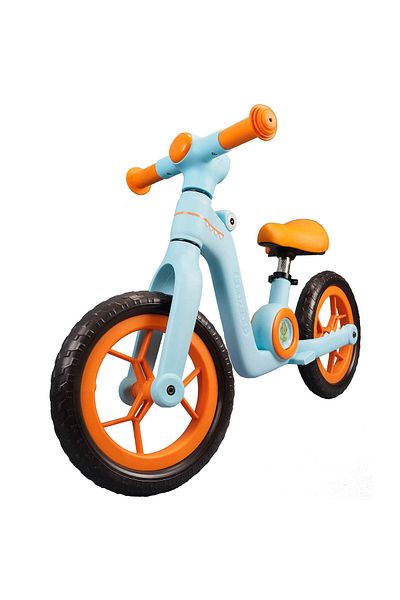 ACTION ONE Bicicleta fara pedale pentru copii Little Dino, 12 inch, blue