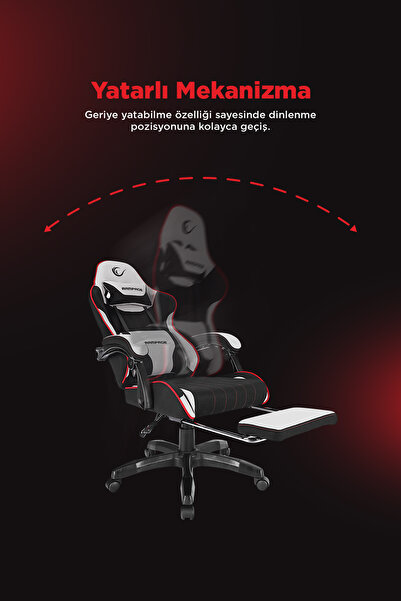 Rampage MC-6655B Vanguard Siyah/Gri Oyuncu Koltuğu