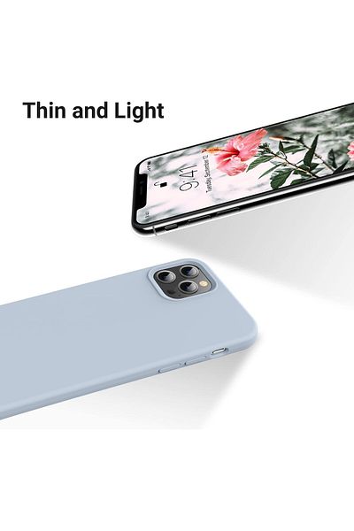Generic Silicone Case Cover Compatible with iPhone 12 Pro Max , Ultra Slim Fit with Full Body Protection