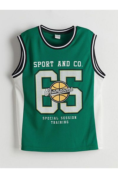 LC Waikiki Tricou pentru băiat cu imprimeu cu gât