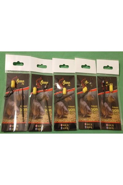 SAZAN RİG Yüzen Dumbell Tipi Hazır Rig Takımı 5'li