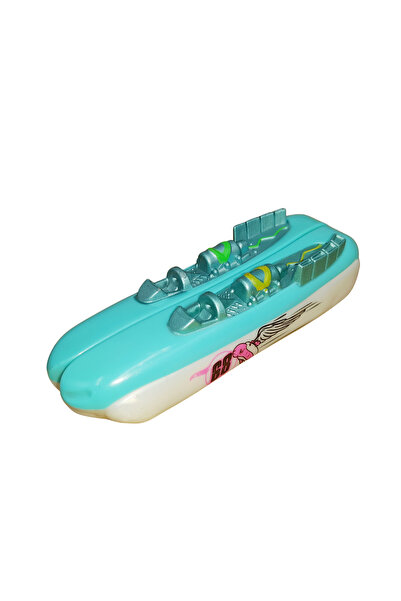 Depox Cărucior dublu, Winged Dog, plastic, magnetic, 9,5 cm, turcoaz