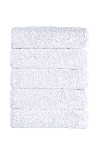 Mira Home 5 Pack Hand Face Hotel Towel 50X85 cm White 16/1 Avs 200 Gr