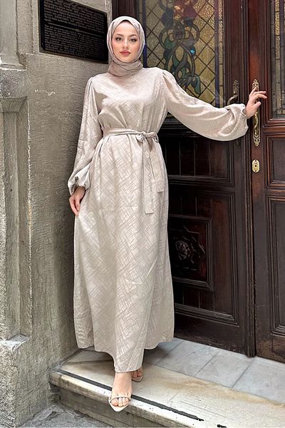 ANONİM STORE Bella Stylish Φόρεμα - Μπεζ