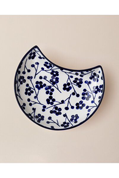 Madame Coco Rêve Bleu Ange New Bone China Servis Tabağı - 15 cm - Mavi/Beyaz