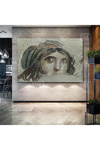 SML TABLO Zeugma Çingene Kızı Mozaik Nizip Türkiye Yatay Kanvas Tablo