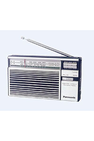 PANASONIC Portable Radio R-218D, Power Output: 500Mw, White & Navy